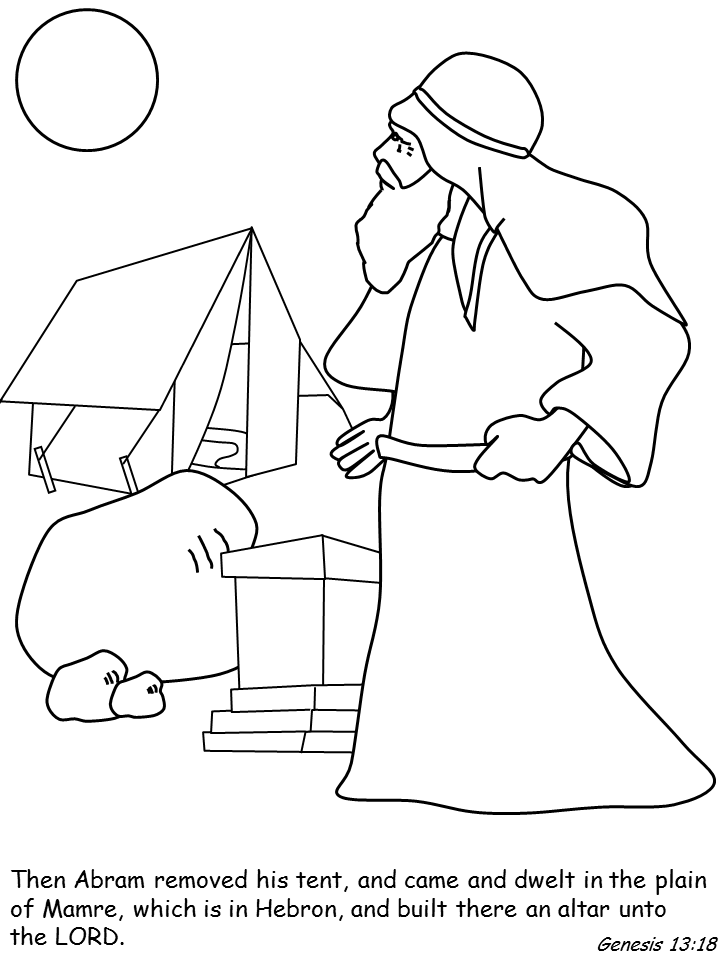 abram rescues lot coloring pages - photo #16