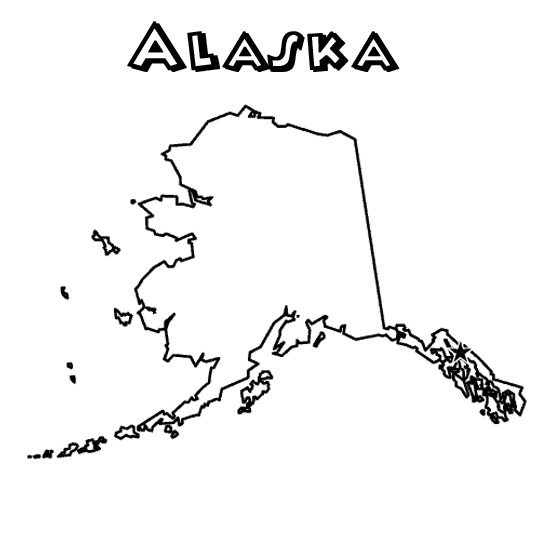 Alaska State Coloring Page & Coloring Book