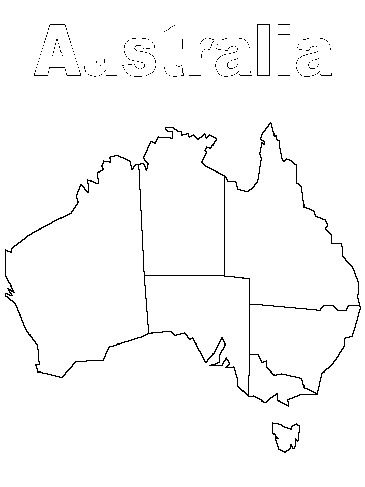 Australia # 1 Coloring Pages & Coloring Book