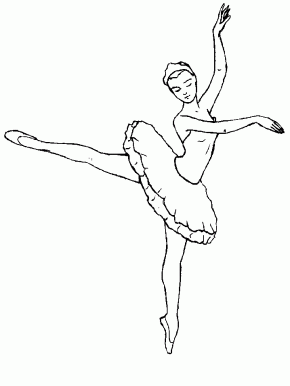 Ballerina Coloring Pages on Page 5  Ballet 14 Sports Coloring Pages  Ballet 15 Sports Coloring
