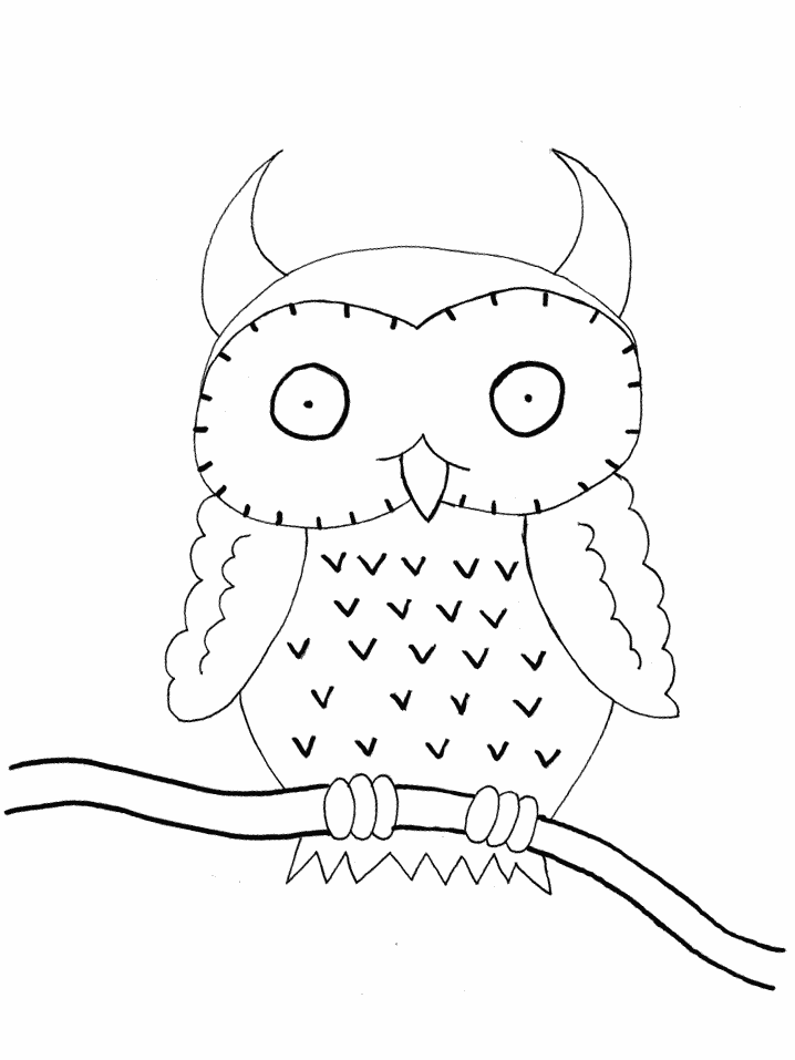 Birds Owl5 Animals Coloring Pages Book