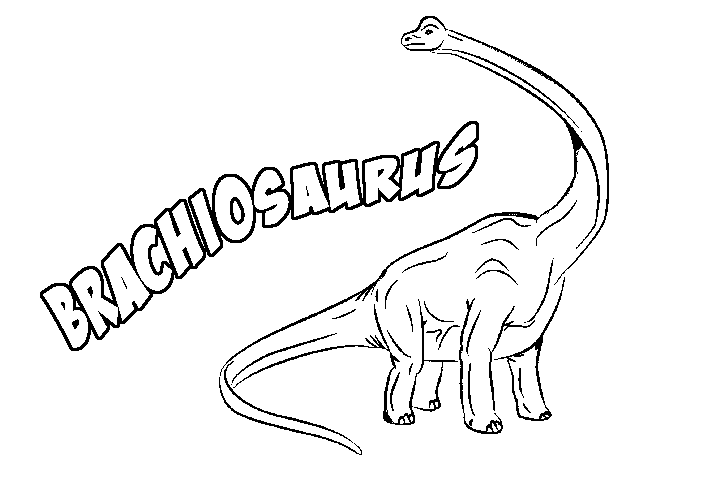 printable brachiosauruscoloringpage  coloringpagebook