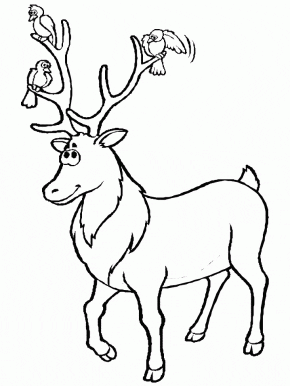 Deer Coloring on Coloring Pages And Coloring Book Page 121 Horse Christmas Coloring