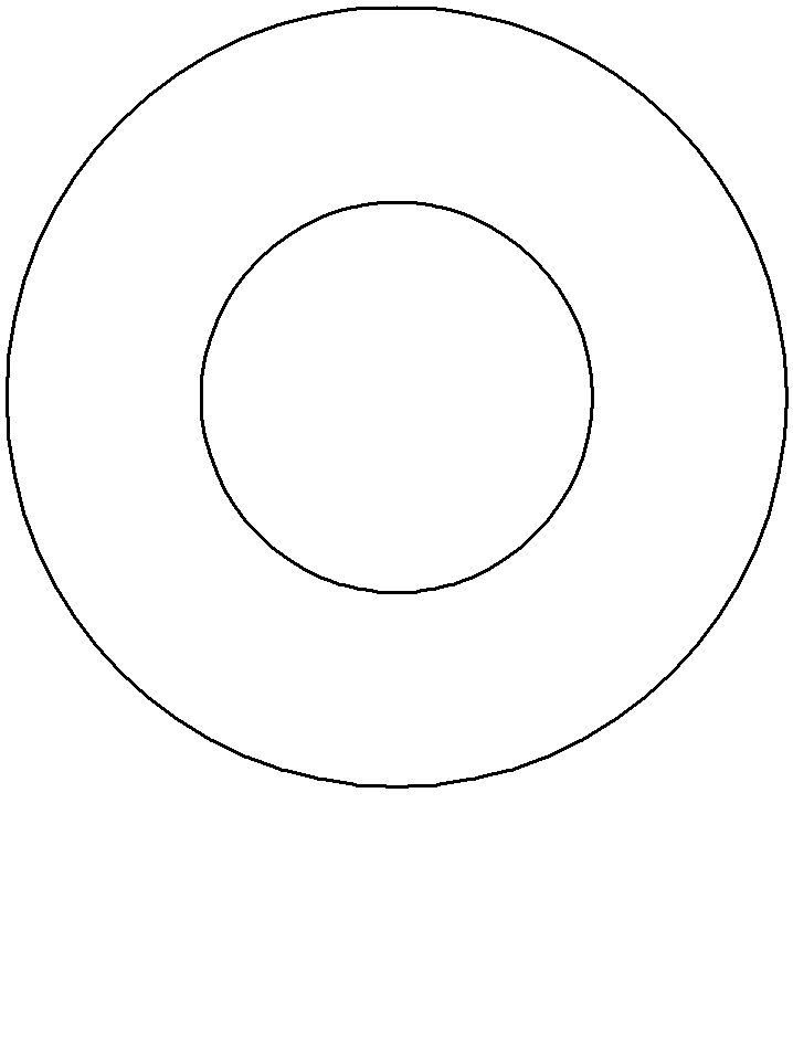 Donut Simple shapes Coloring Pages Coloring Book