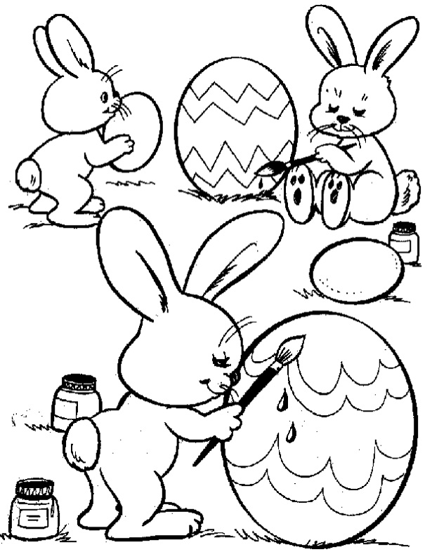 easter bunny coloring pages games for girls - photo #6