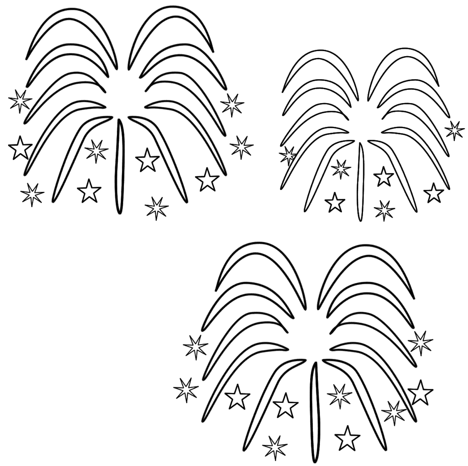 Free Printable Coloring Pages Of Fireworks