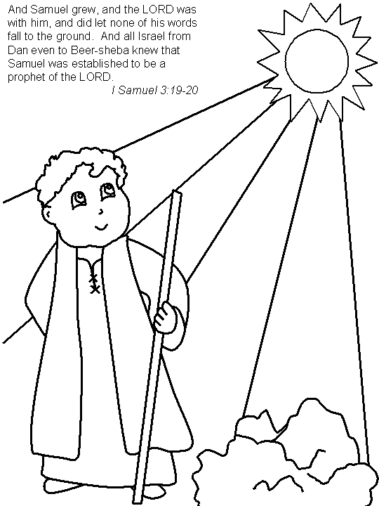 bible story coloring pages samuel - photo #28
