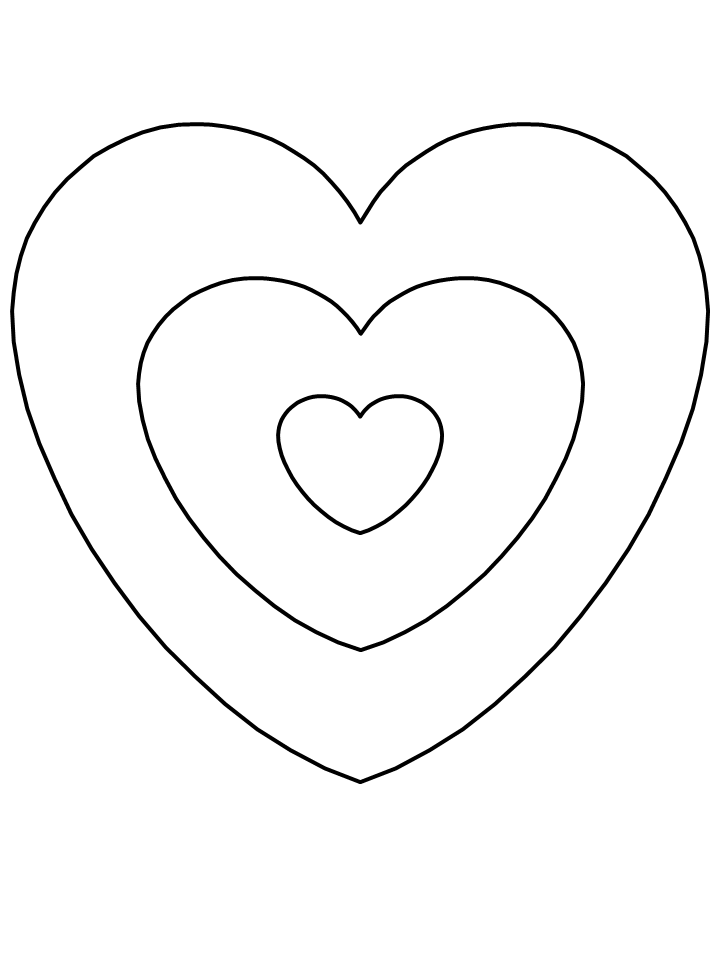 valentine heart coloring pages free - photo #9