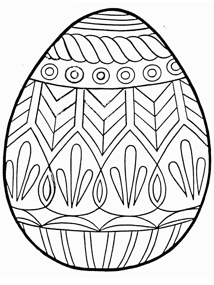 Holidays # Egg Coloring Pages & Coloring Book