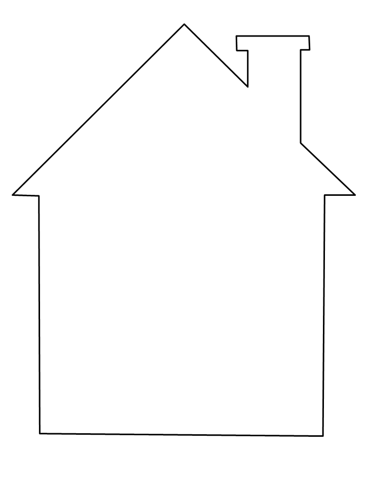House Simple-shapes Coloring Pages & Coloring Book