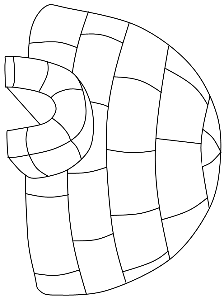 igloo coloring pages for preschool - photo #15