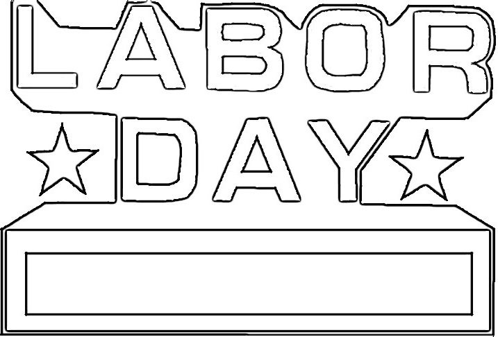 Labor Day Coloring Page & Coloring Book