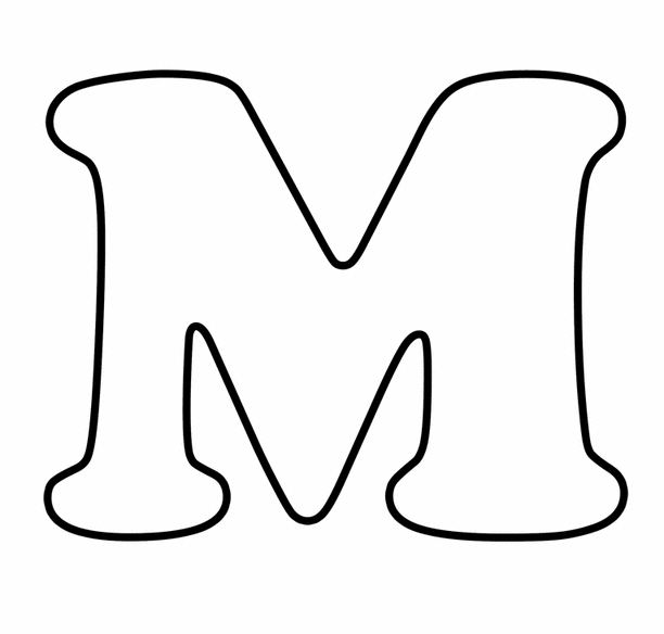 M Coloring Page & Coloring Book