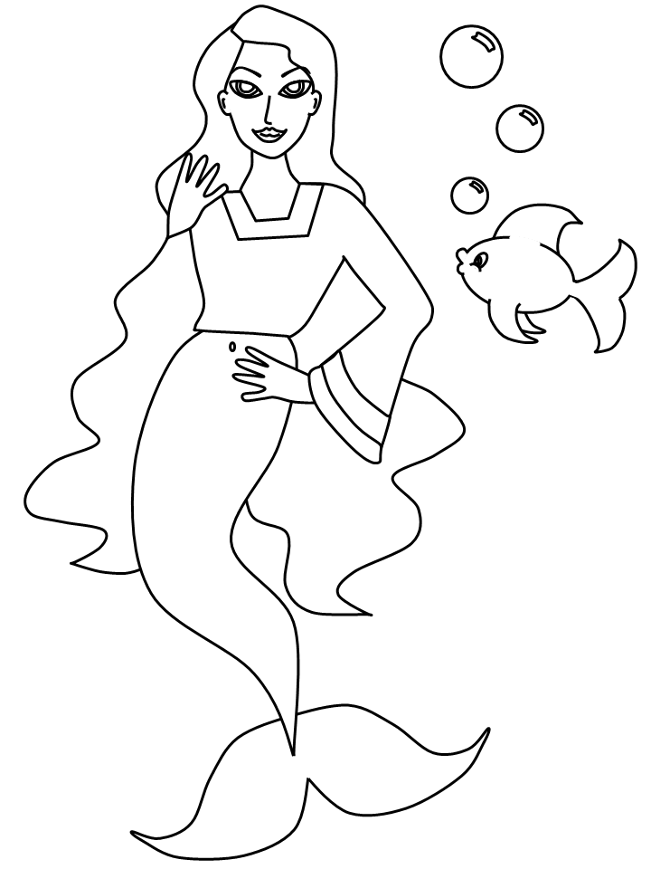 h20 mermaid coloring pages - photo #10