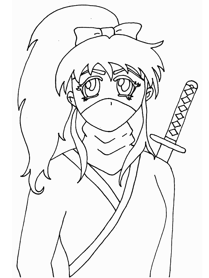 Ninja Japan Coloring Pages & Coloring Book