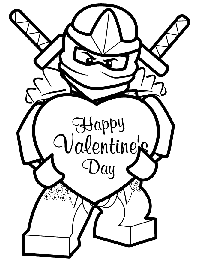 valentine day card coloring pages - photo #33