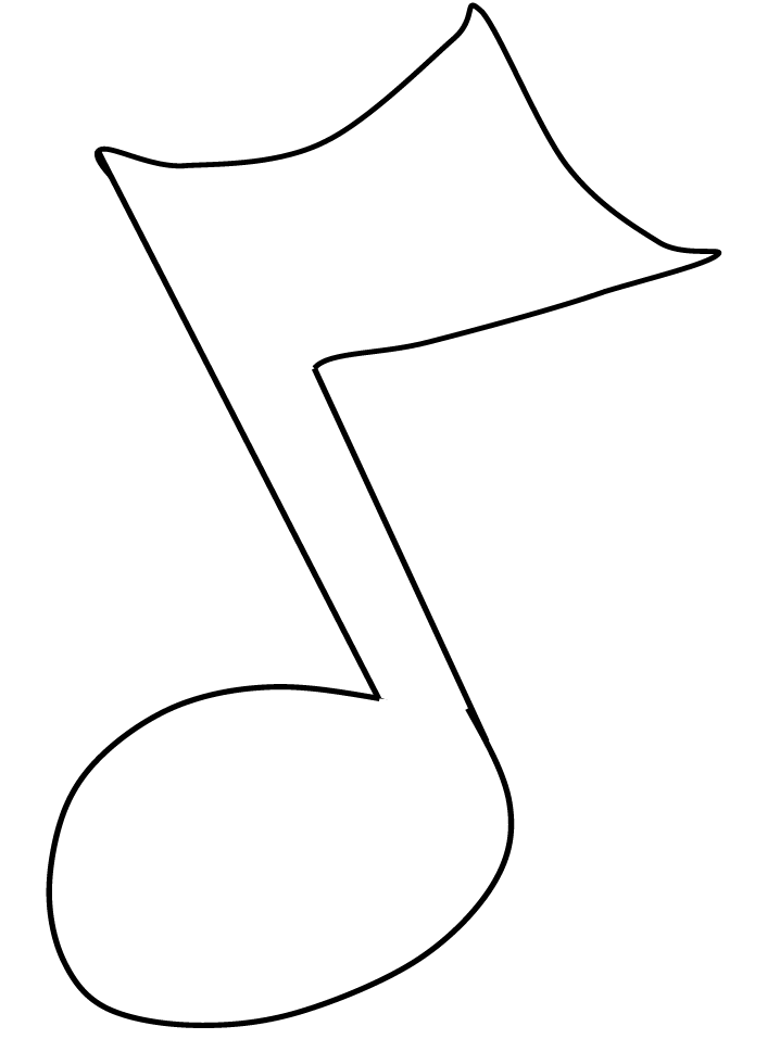 Printable Note1 Music Coloring Pages - Coloringpagebook.com