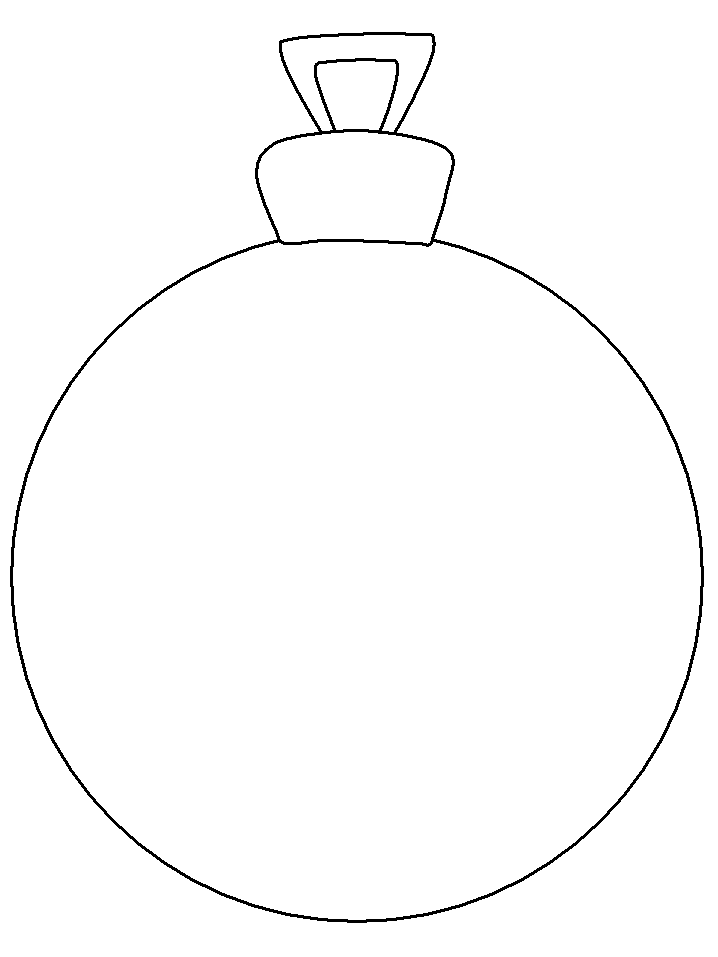 Printable Ornament Christmas Coloring Pages