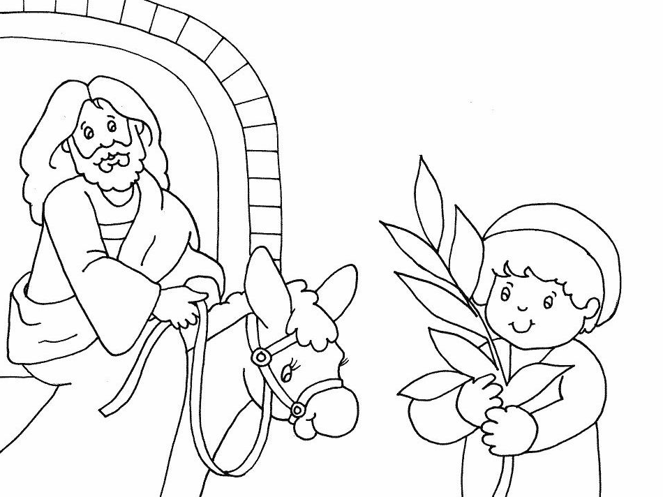 palm sunday coloring pages religious children - photo #31