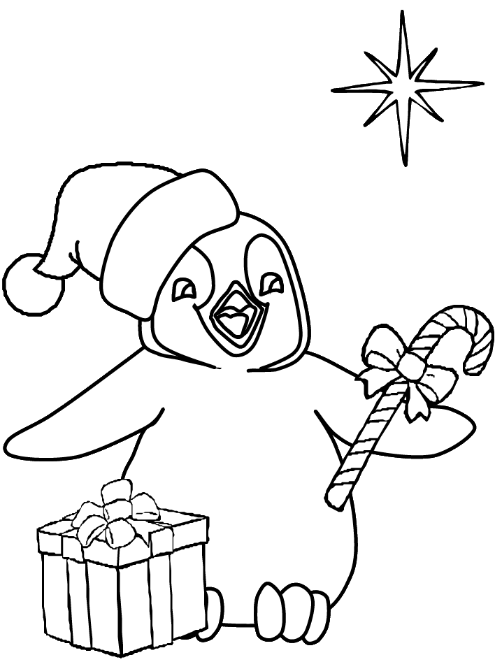 madagascar penguins christmas coloring pages - photo #42