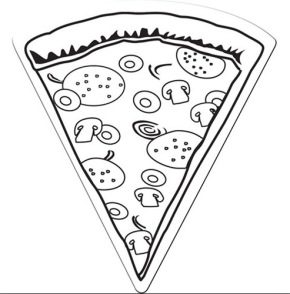 slice of cheese pizza coloring pages - photo #8