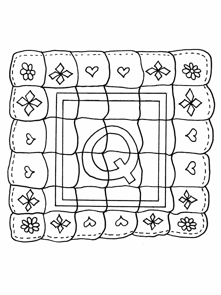 quilt patterns coloring pages - photo #47