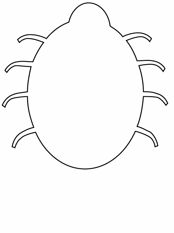 Printable Simpleshapes Bug Coloring Pages