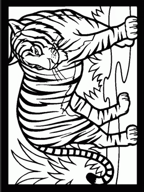 Free Coloring Pages Book Page 189 Bats 8 Animals Tigers