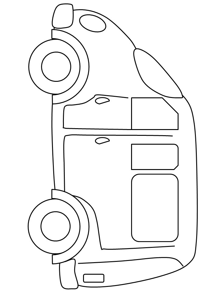 Printable Van2 Transportation Coloring Pages - Coloringpagebook.com