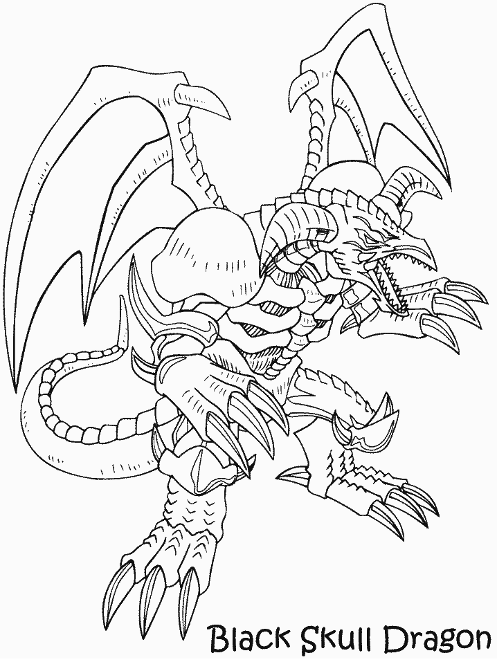 Yugioh 2 Coloring Pages Book Dragons
