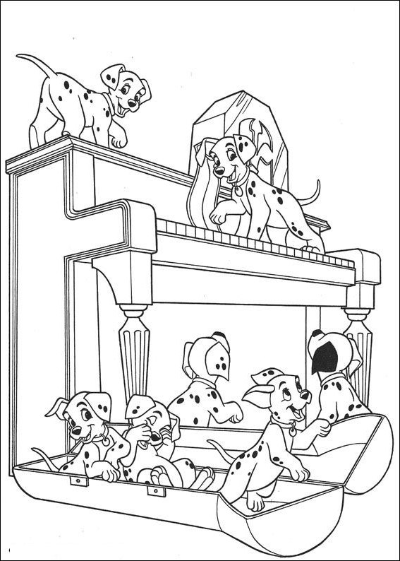 101 Dalmatians Coloring Page