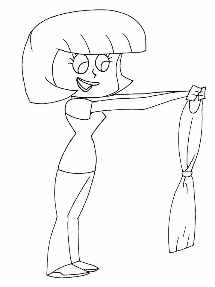 Fashionable Mom Coloring Page