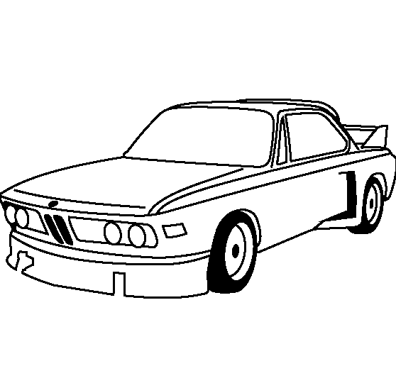 BMW 1972 coloring page