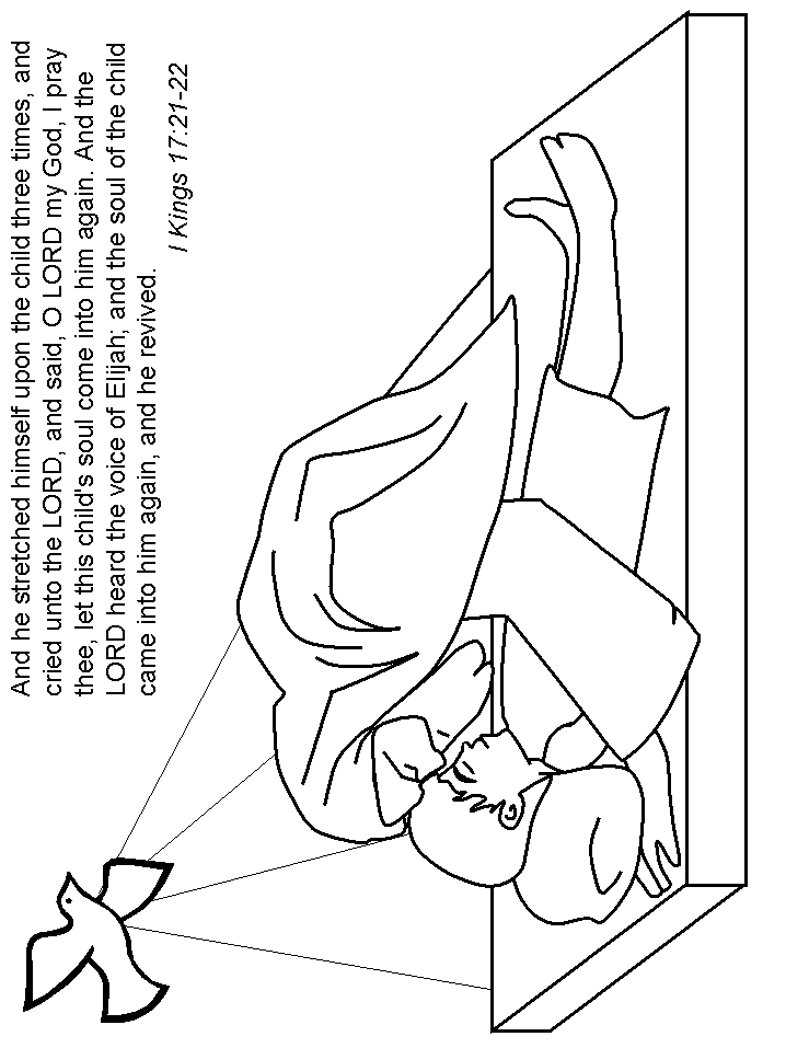 Kings 17:21 Bible Coloring Page For Kids