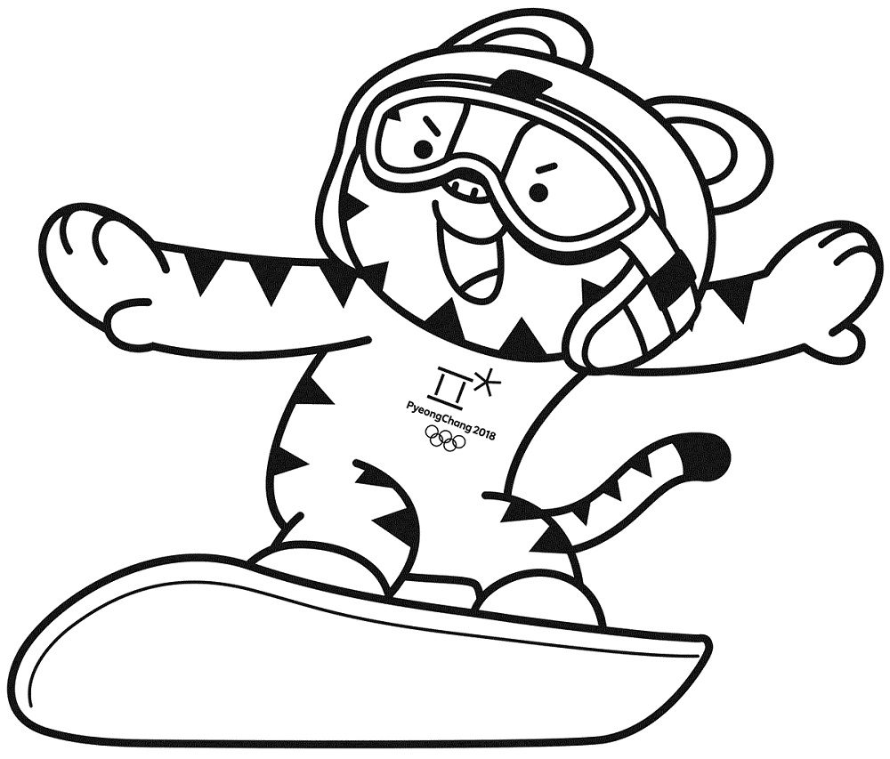 2018 winter olympics coloring pages