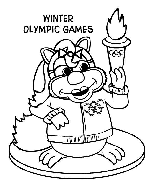 2022 winter olympics coloring pages