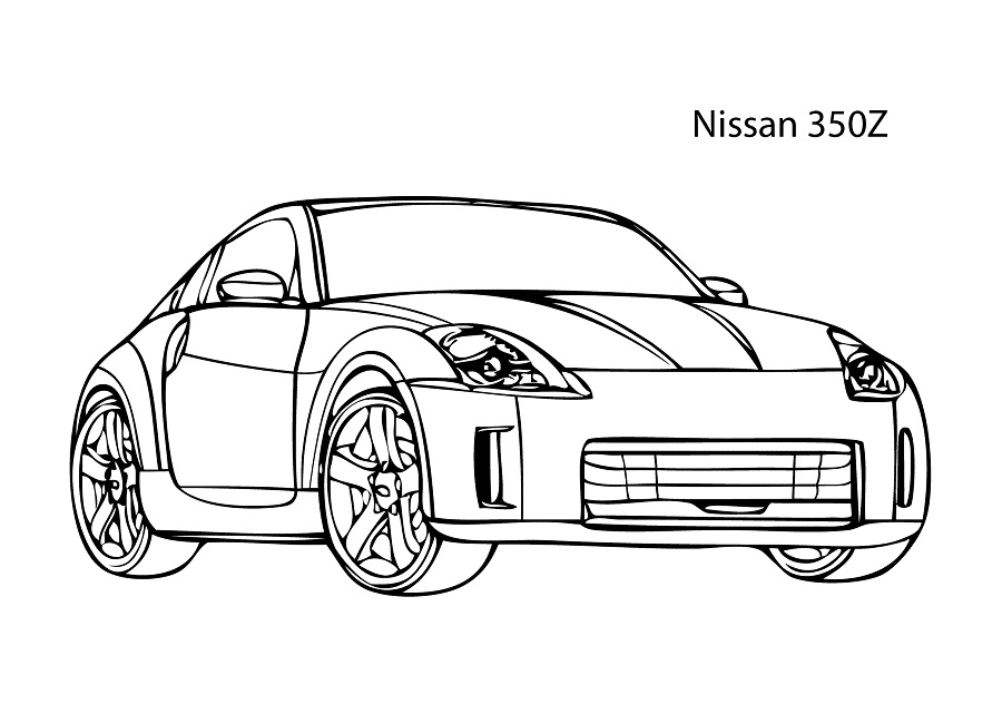 350z coloring page