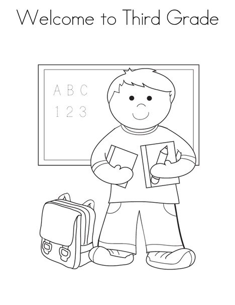 3rd grade coloring page