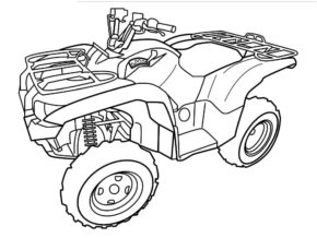 4 Wheeler Coloring Page & coloring book. 6000+ coloring pages.