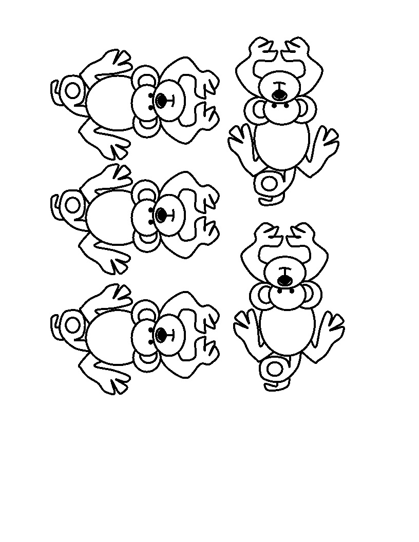 5 Little Monkeys Coloring Page
