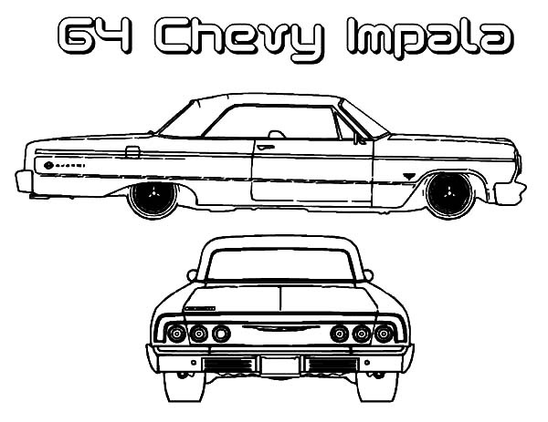 64 Impala Coloring Page