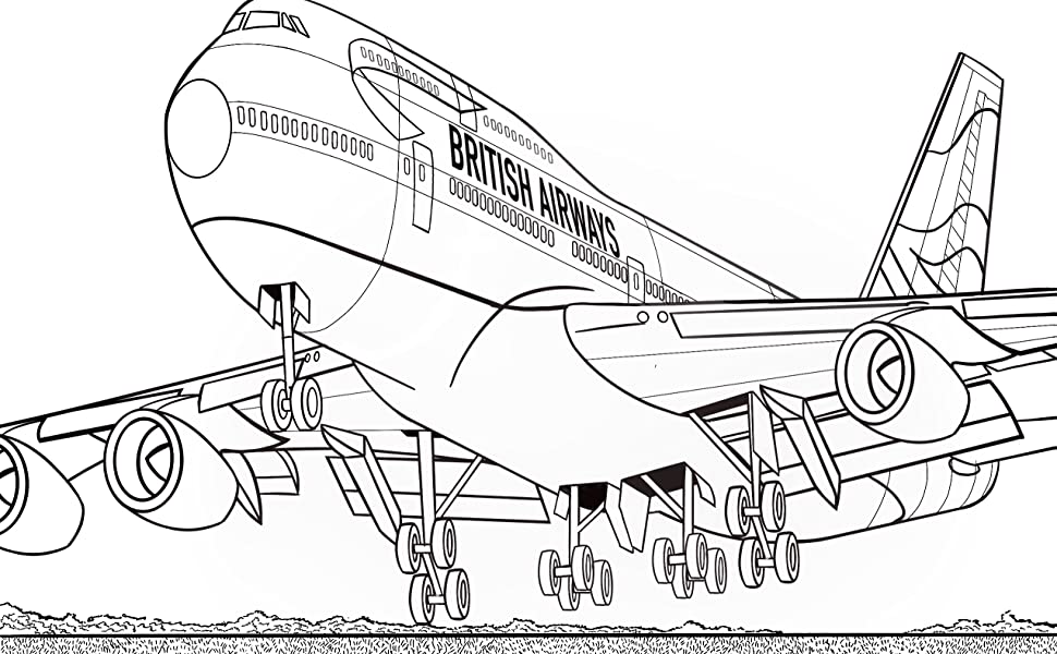747 Coloring Page