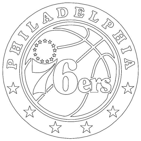 76ers logo coloring page