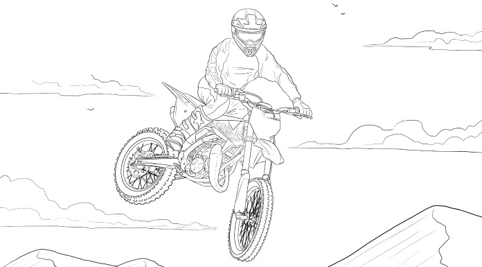 85cc Dirt Bike Coloring Pages