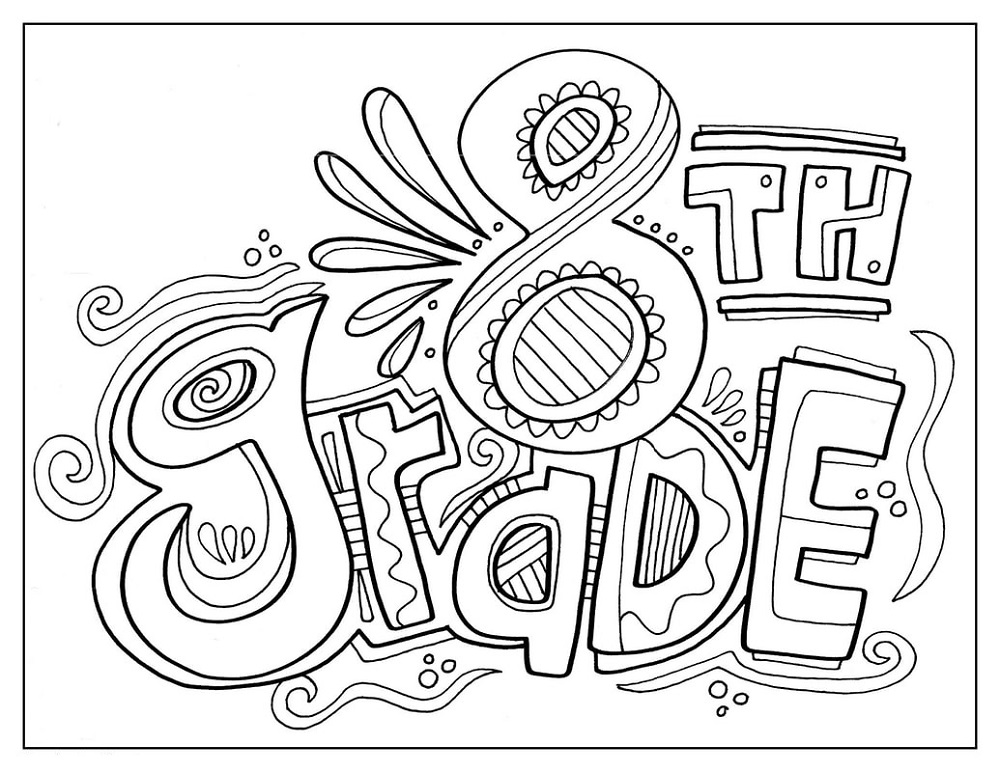 8th Grade Coloring Page