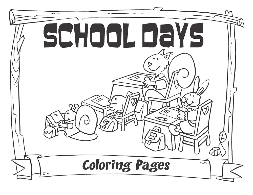 90th Day of School Coloring Page