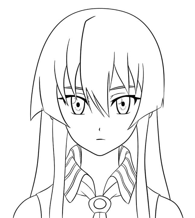 Akame ga Kill Akame Coloring Pages