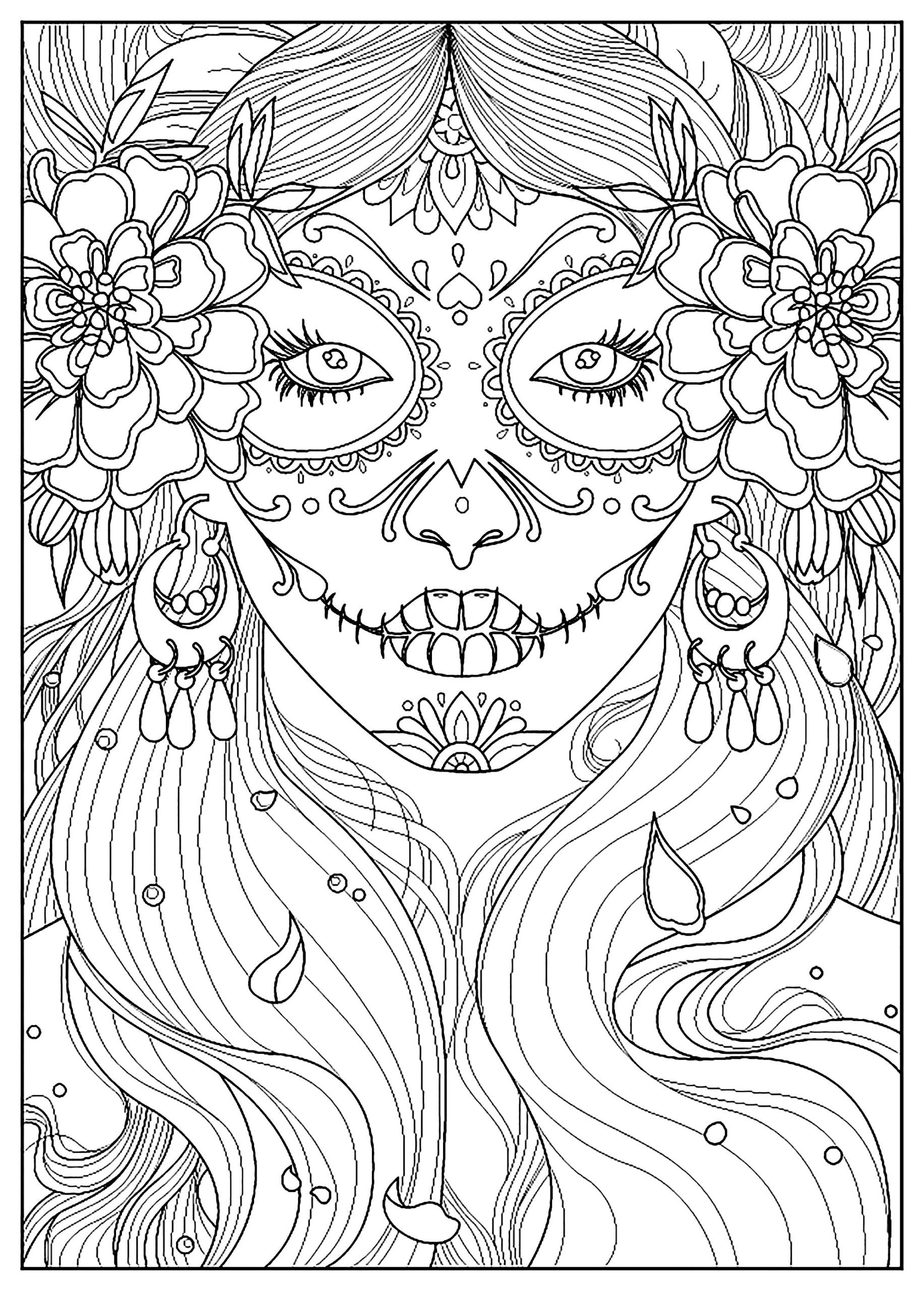 Adult Halloween Coloring Pages