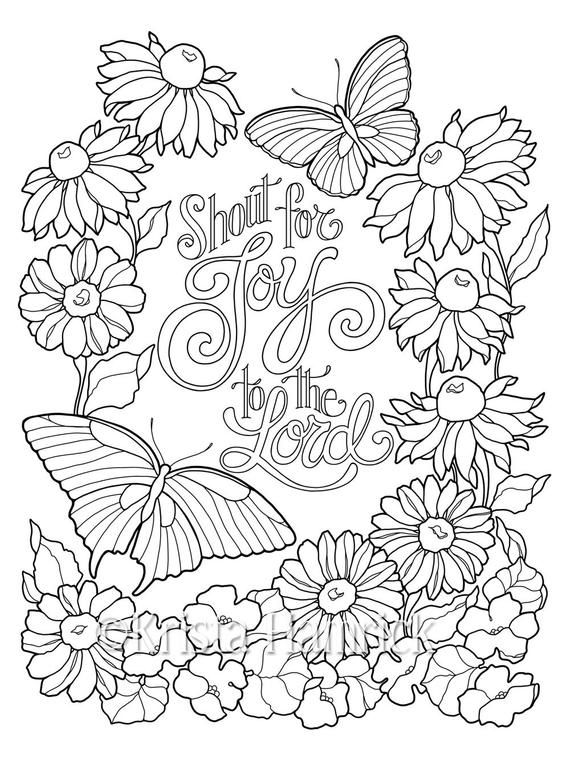 Adult Coloring Page Quotes