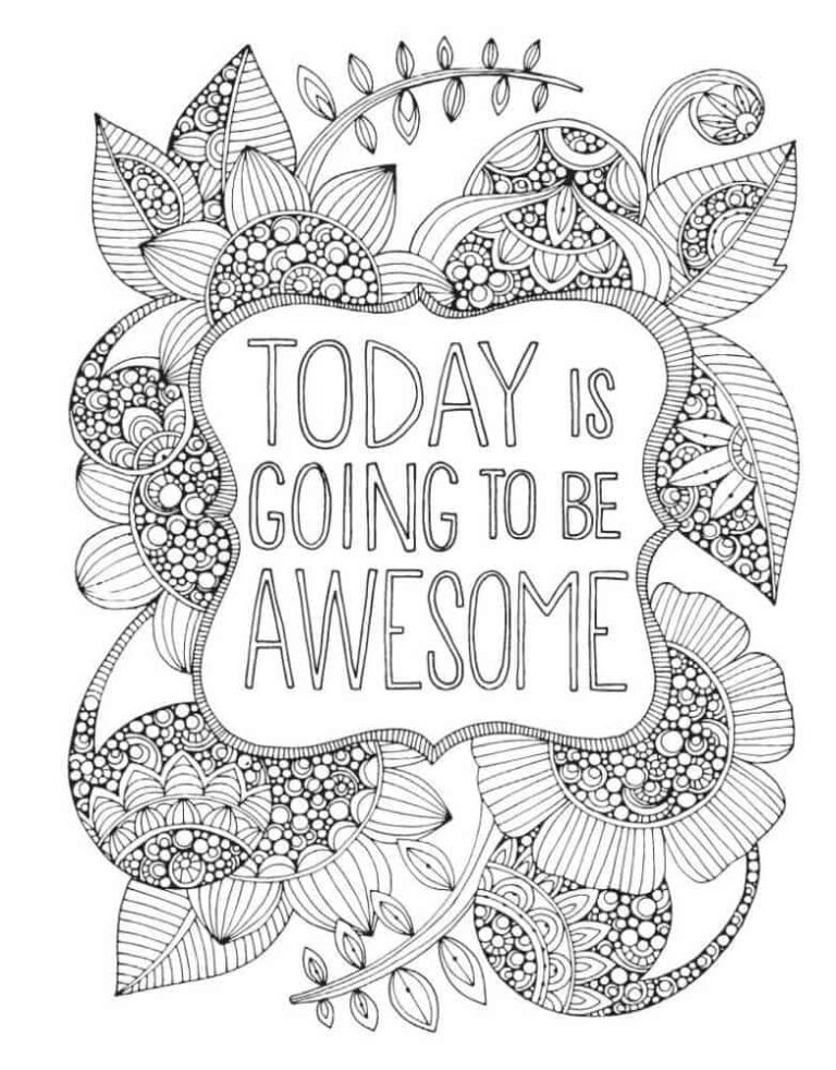 Adult Coloring Pages Quotes | Best Adult coloring pages